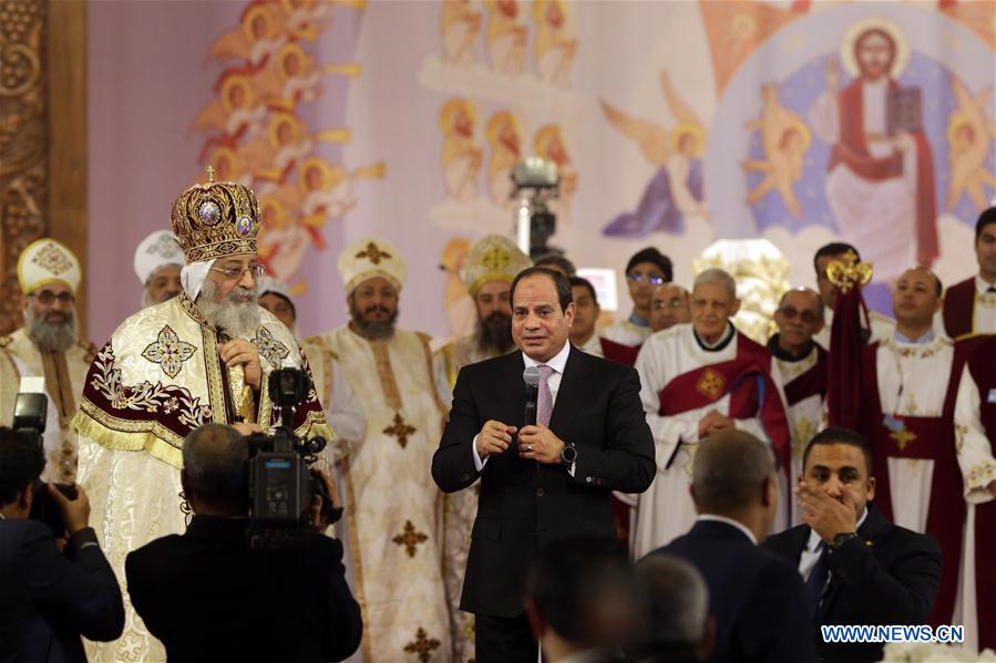 EGYPT-CAIRO-COPT-CHRISTMAS EVE-MASS