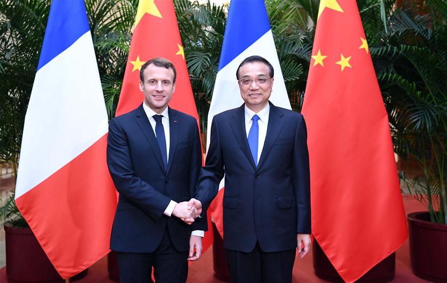 CHINA-BEIJING-LI KEQIANG-FANCE-MACRON-MEETING (CN)