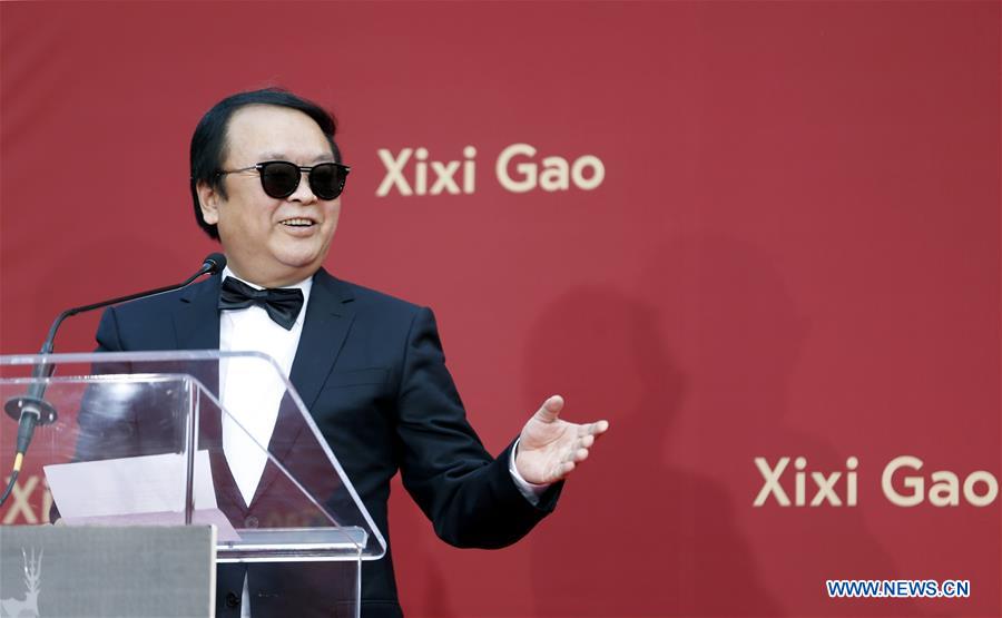 U.S.-LOS ANGELES-GAO XIXI-PRINT CEREMONY