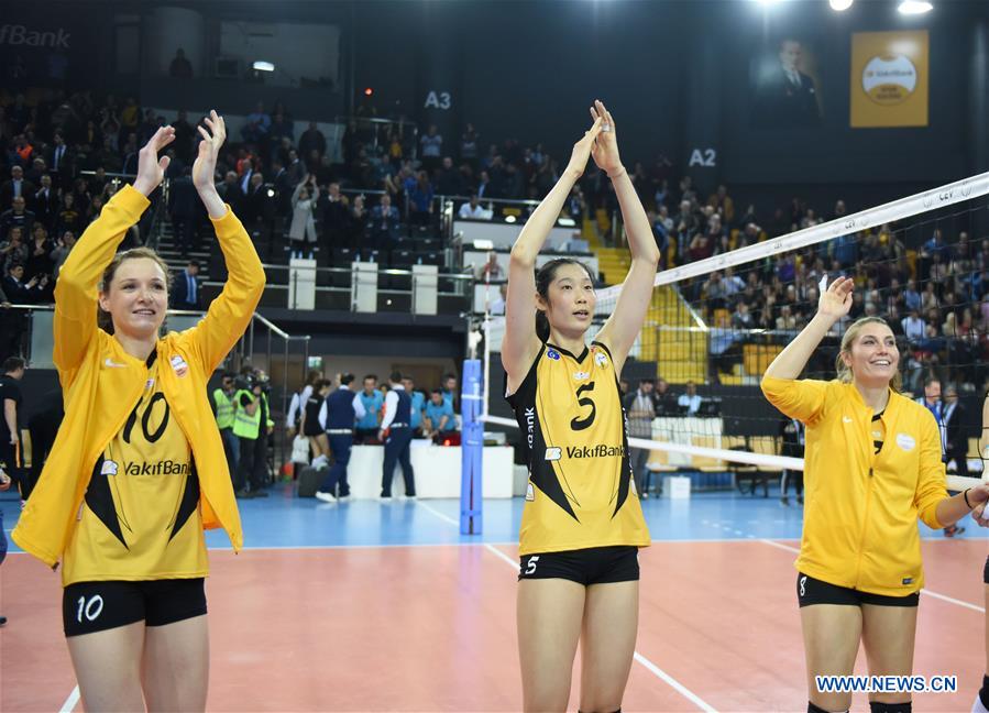 (SP)TURKEY-ISTANBUL-VOLLEYBALL-CEV-CHAMPIONS LEAGUE-VAKIFBANK VS DINAMO MOSCOW 