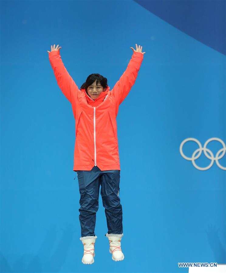 (SP)OLY-SOUTH KOREA-PYEONGCHANG-SPEED SKATING-LADIES' 1500M-MEDAL CEREMONY