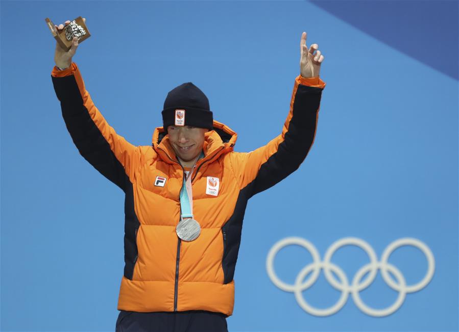 (SP)OLY-SOUTH KOREA-PYEONGCHANG-SPEED SKATING-MEN'S 10000M-MEDAL CEREMONY