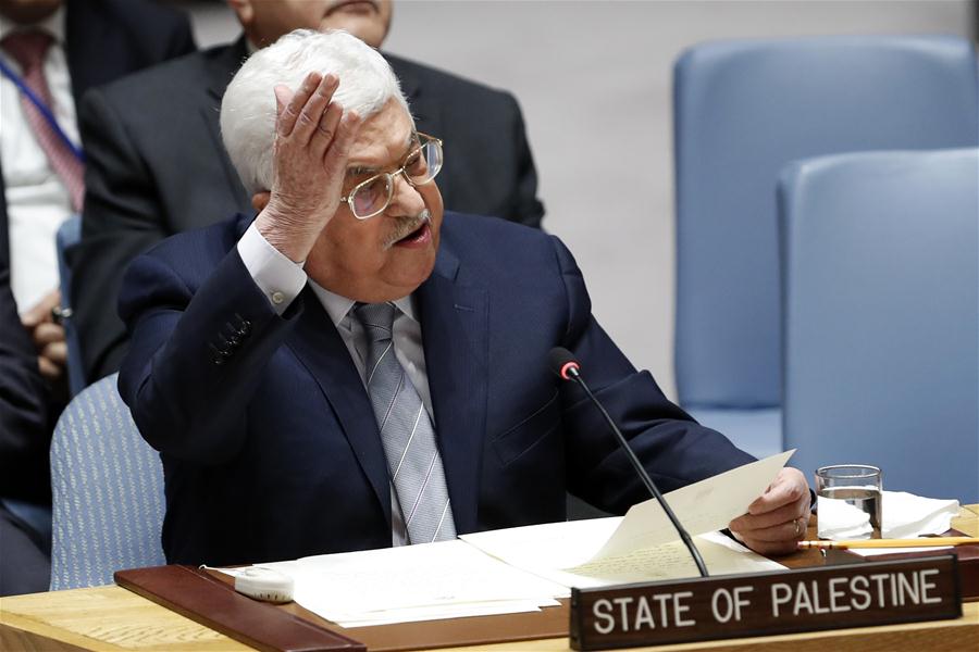 UN-SECURITY COUNCIL-MIDDLE EAST-MEETING-PALESTINIAN PRESIDENT-ABBAS