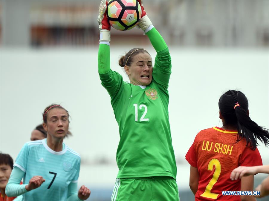 (SP)PORTUGAL-SANTO ANTONIO-SOCCER-ALGARVE CUP-CHN VS RUS