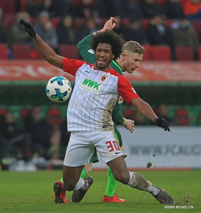 (SP)GERMANY-AUGSBURG-SOCCER-BUNDESLIGA-AUGSBURG VS BREMEN