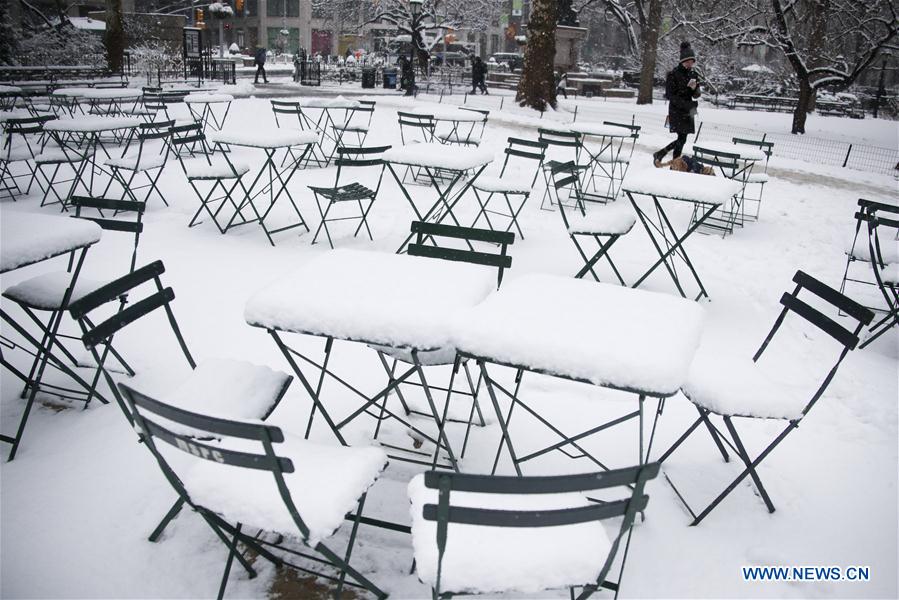 U.S.-NEW YORK-SNOW