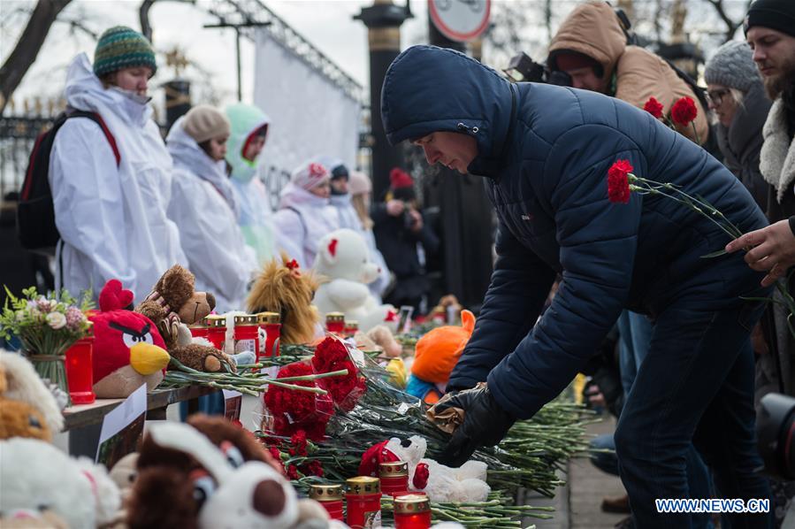 RUSSIA-MOSCOW-KEMEROVO-FIRE-MOURNING