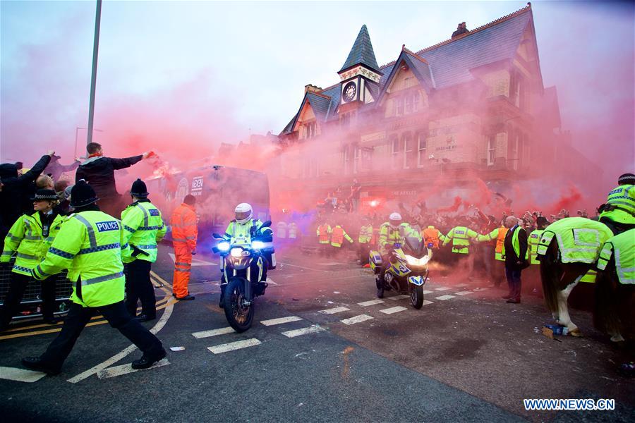 (SP)BRITAIN-LIVERPOOL-SOCCER-UEFA CHAMPIONS LEAGUE-LIVERPOOL VS MANCHESTER CITY