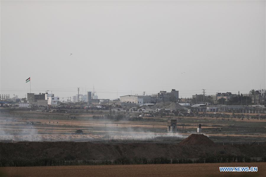 MIDEAST-NAHAL OZ-GAZA-ISRAEL-BARRIER-PROTEST