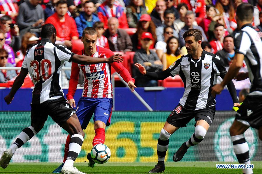 (SP)SPAIN-MADRID-SPANISH LEAGUE-ATLETICO VS LEVANTE