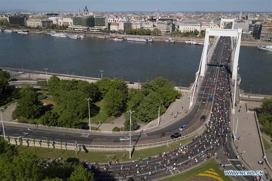 HUNGARY-BUDAPEST-BICYCLE-PROCESSION