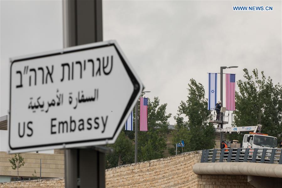 MIDEAST-JERUSALEM-U.S. EMBASSY-OPENING-PREPARATION