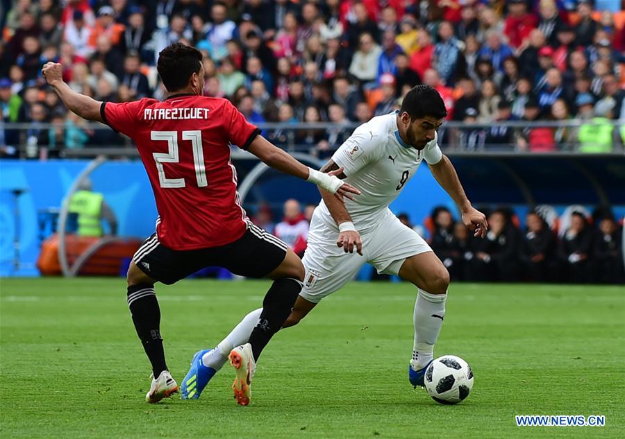 (SP)RUSSIA-YEKATERINBURG-2018 WORLD CUP-GROUP A-EGYPT VS URUGUAY