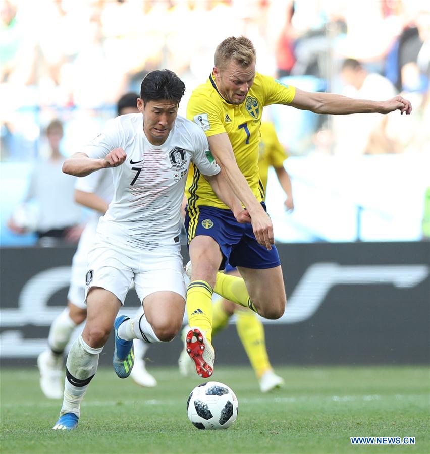 (SP)RUSSIA-NIZHNY NOVGOROD-2018 WORLD CUP-GROUP F-SWEDEN VS SOUTH KOREA 