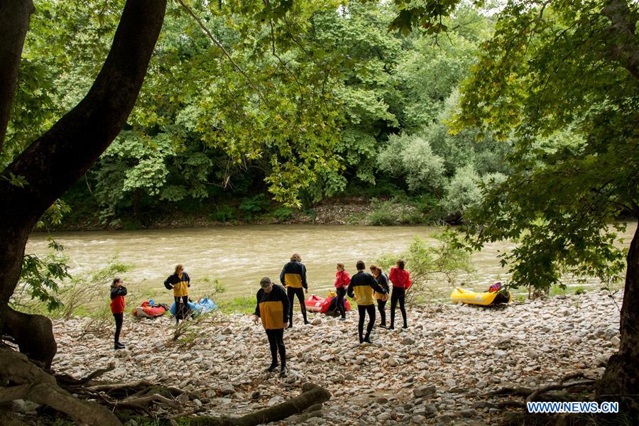 GREECE-THESSALY-TEMPI VALLEY-RAFTING