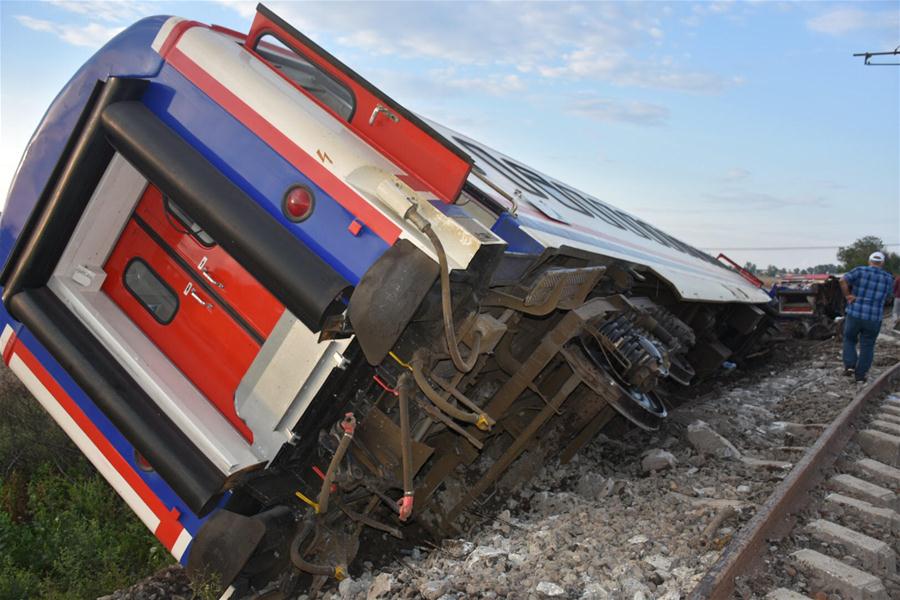 TURKEY-TEKIRDAG-TRAIN-DERAILMENT