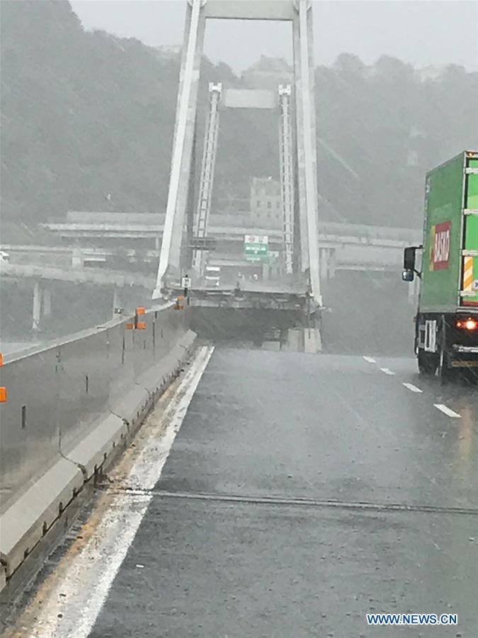 ITALY-GENOA-MOTORWAY BRIDGE-COLLAPSE