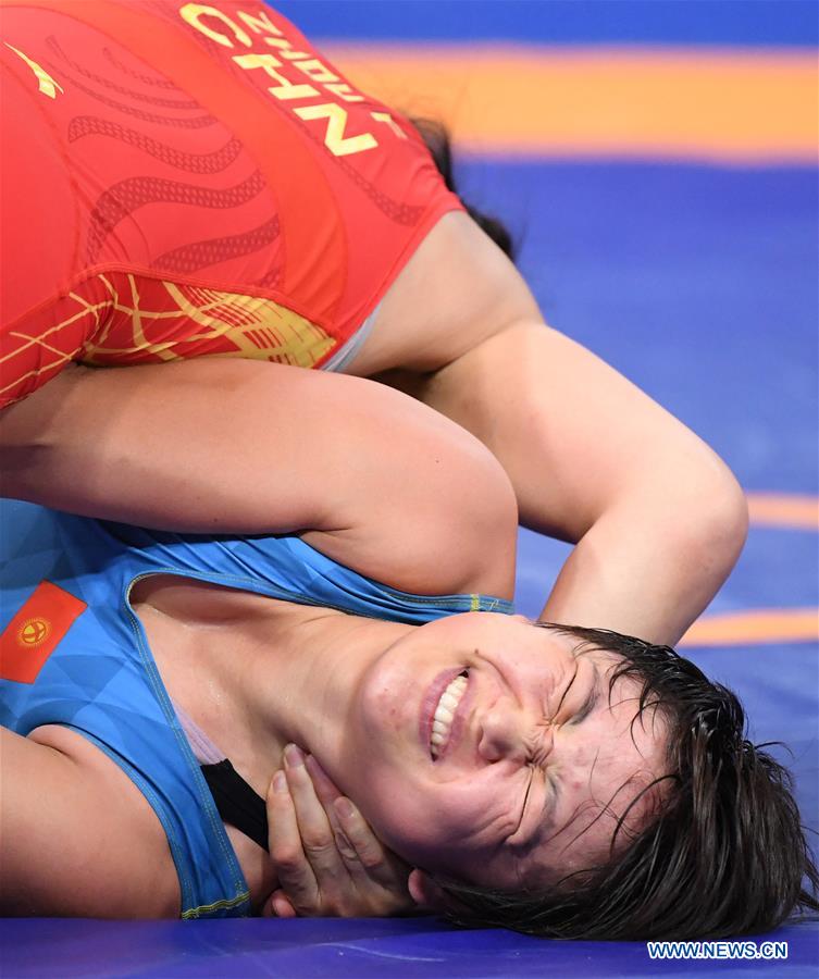 (SP)INDONESIA-JAKARTA-ASIAN GAMES-WRESTLING-WOMEN'S FREESTYLE 68 KG