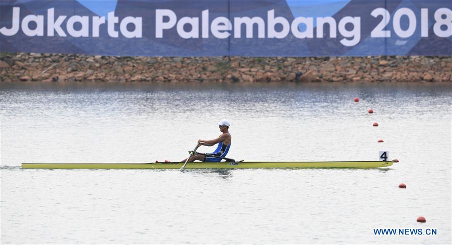 (SP)INDONESIA-PALEMBANG-ASIAN GAMES-ROWING-MEN'S LIGHTWEIGHT SINGLE SCULLS