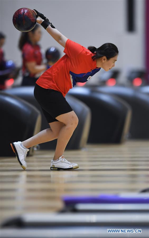 (SP)INDONESIA-PALEMBANG-ASIAN GAMES-BOWLING-WOMEN'S TEAM OF SIX