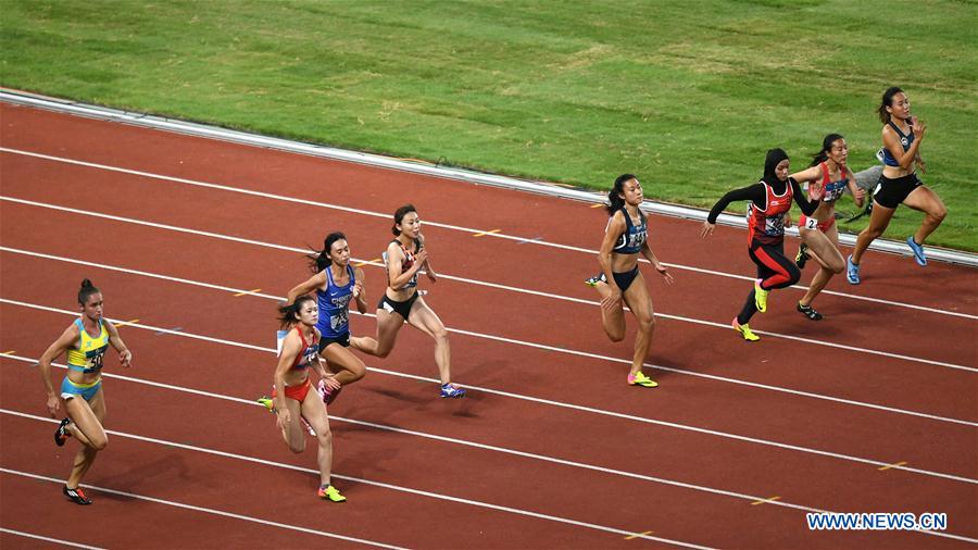 (SP)INDONESIA-JAKARTA-ASIAN GAMES-ATHLETICS-WOMEN'S 100M QUALIFICATION