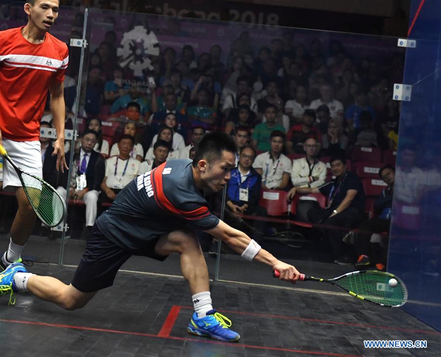 (SP)INDONESIA-JAKARTA-ASIAN GAMES-SQUASH