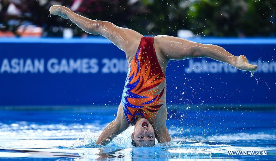 (SP)INDONESIA-JAKARTA-ASIAN GAMES-ARTISTIC SWIMMING