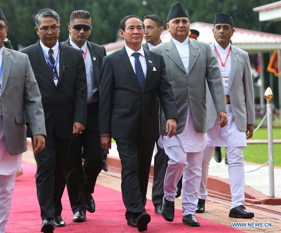 NEPAL-KATHMANDU-BIMSTEC SUMMIT-MYANMAR'S PRESIDENT-ARRIVAL