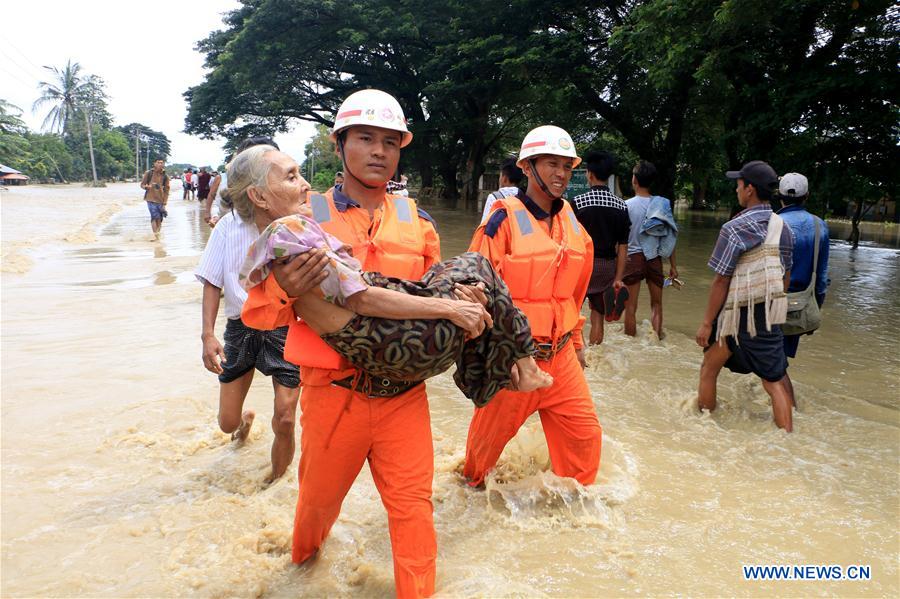 MYANMAR-BAGO-DAM SPILLWAY-COLLAPSE