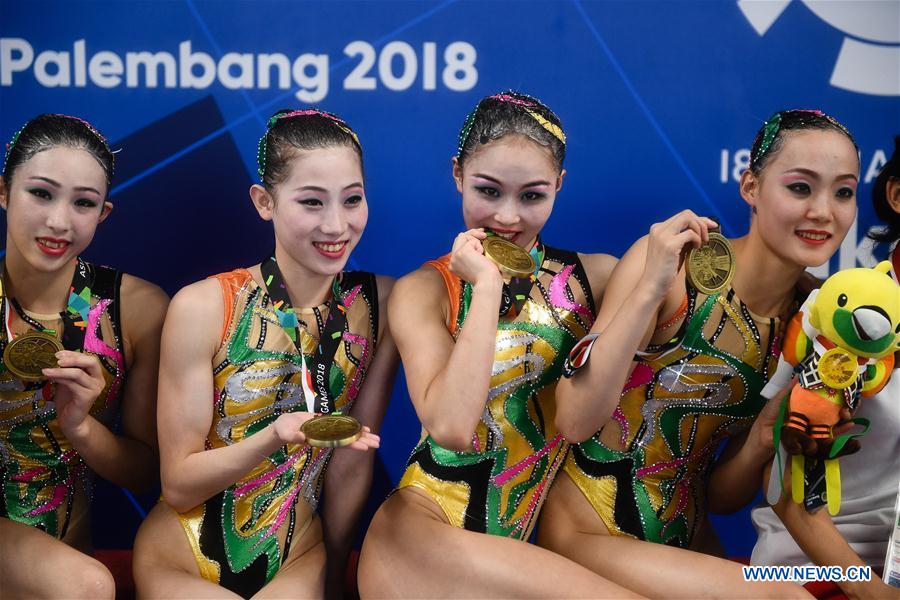 (SP)INDONESIA-JAKARTA-ASIAN GAMES-ARTISTIC SWIMMING