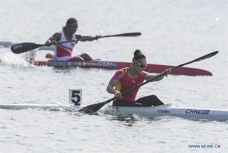 (SP)INDONESIA-PALEMBANG-ASIAN GAMES-WOMEN'S KAYAK SINGLE 500M