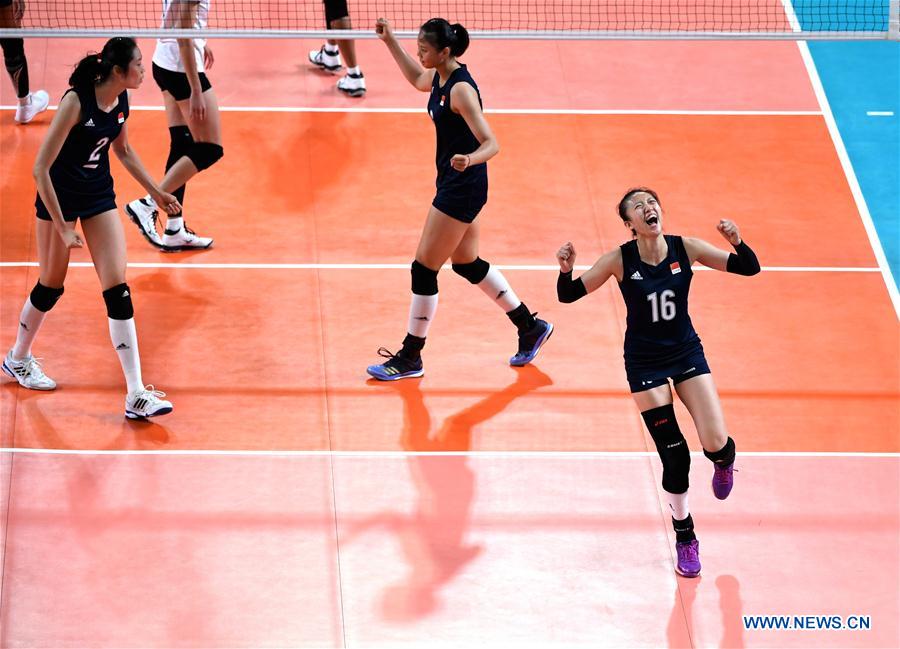 (SP)INDONESIA-JAKARTA-ASIAN GAMES-WOMEN'S VOLLEYBALL FINAL-CHINA VS THAILAND