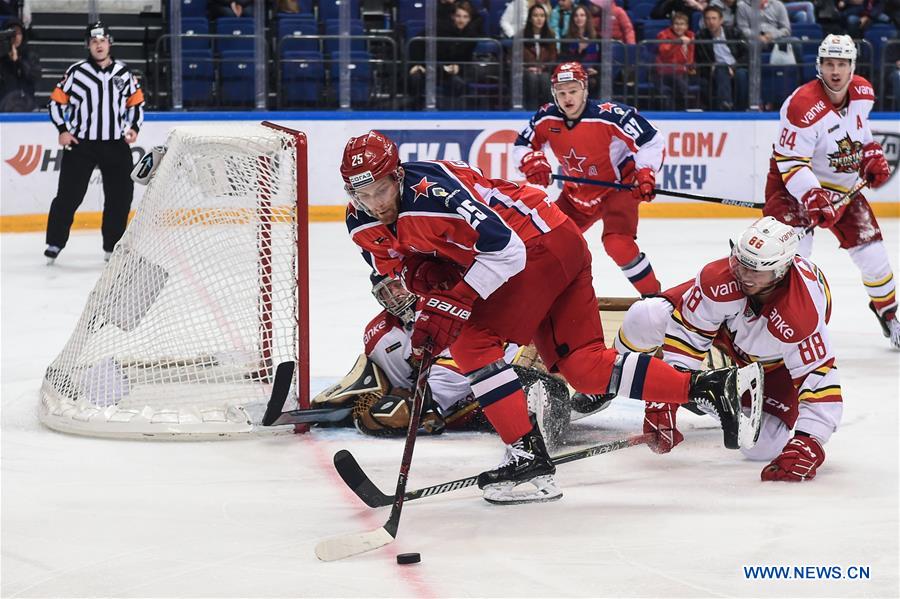 (SP)RUSSIA-MOSCOW-ICE HOCKEY-KHL-CSKA VS KUNLUN