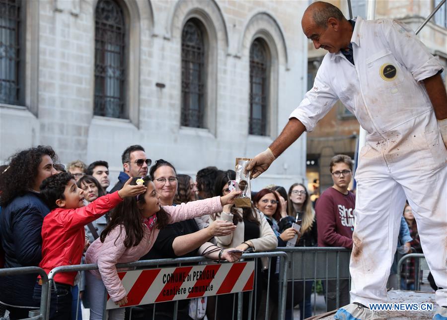 ITALY-PERUGIA-CHOCOLATE FESTIVAL