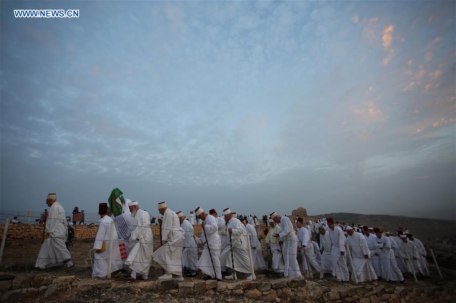 MIDEAST-NABLUS-SAMARITANS-SUKKOT-PILGRIMAGE