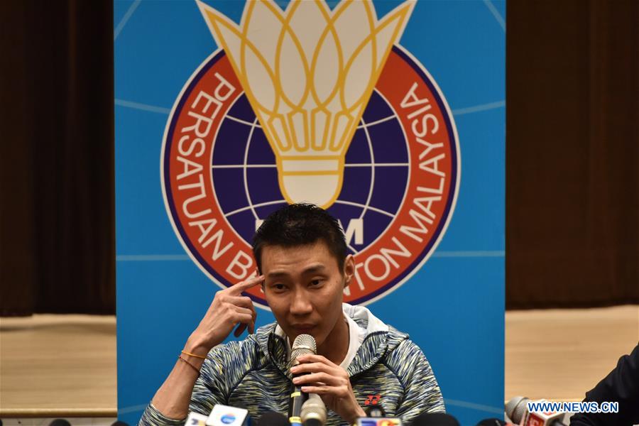 (SP)MALAYSIA-KUALA LUMPUR-BADMINTON-LEE CHONG WEI-PRESS CONFERENCE