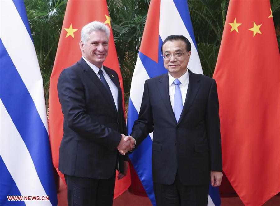 CHINA-BEIJING-LI KEQIANG-CUBAN PRESIDENT-MEETING (CN)