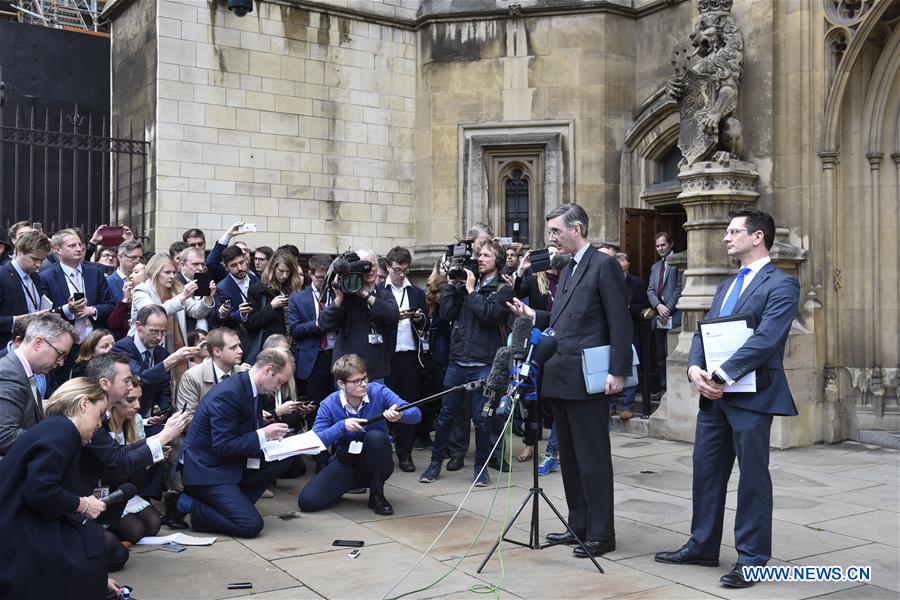 BRITAIN-LONDON-MP-JACOB REES-MOGG-STATEMENT