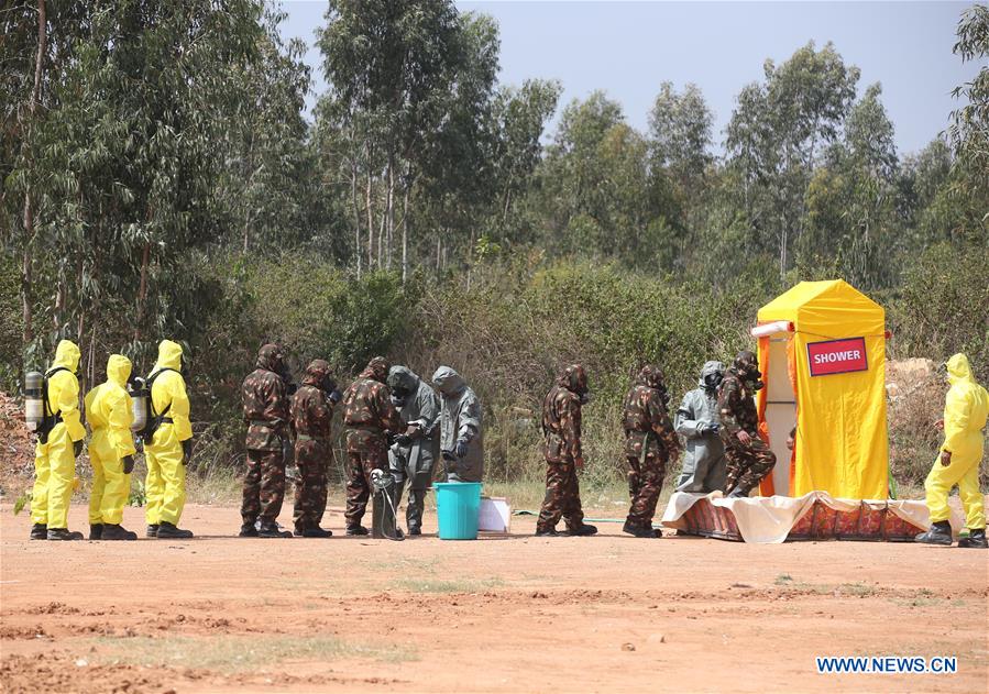 INDIA-BANGALORE-DRILL-CHLORINE GAS LEAK