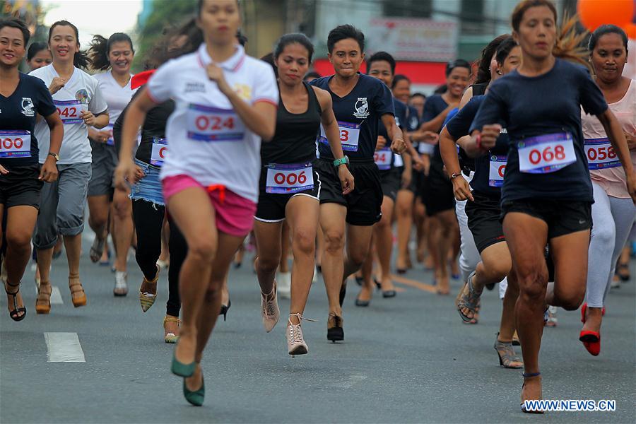 PHILIPPINES-MARIKINA CITY-STILETTO RACE