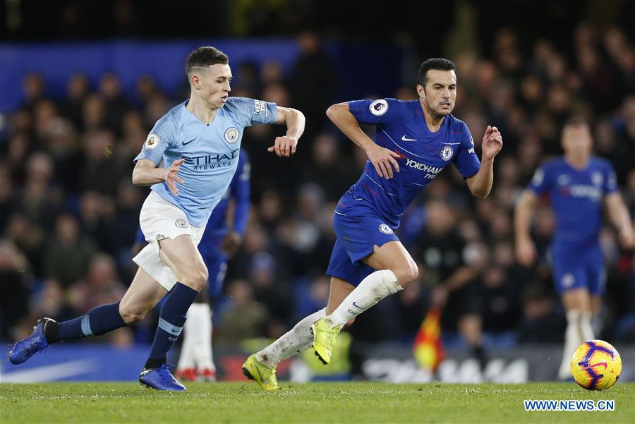 (SP)BRITAIN-LONDON-FOOTBALL-PREMIER LEAGUE-CHELSEA VS MAN CITY