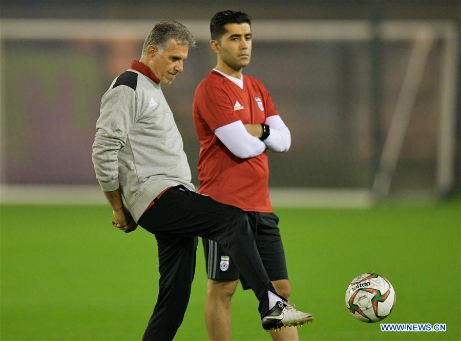 (SP)QATAR-DOHA-FOOTBALL-IRAN-TRAINING SESSION