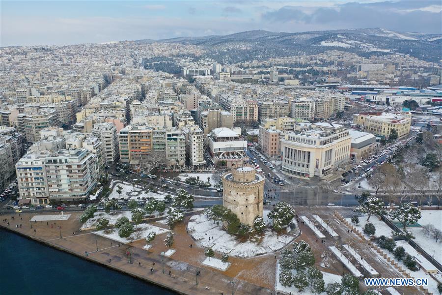 GREECE-THESSALONIKI-SOPHIA-SNOW