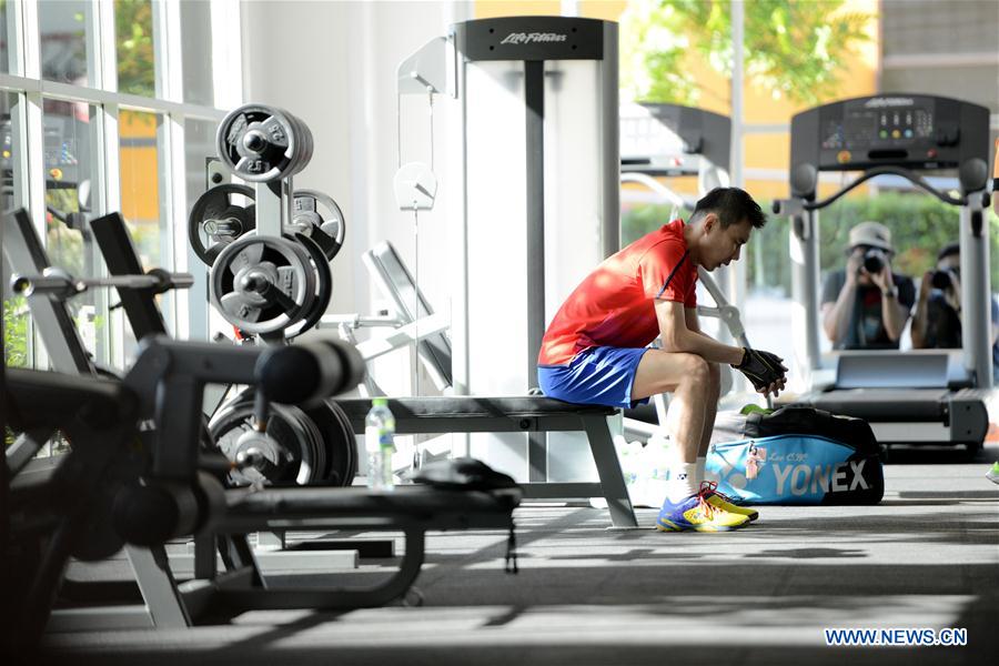 (SP)MALAYSIA-KUALA LUMPUR-BADMINTON-LEE CHONG WEI-TRAINING