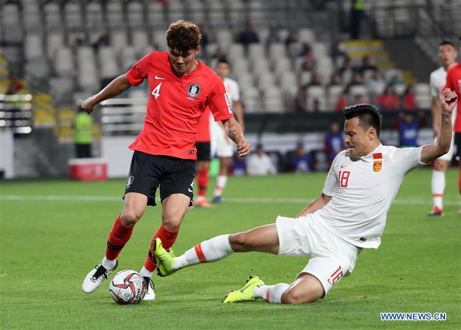 (SP)UAE-ABU DHABI-FOOTBALL-ASIAN CUP-CHN VS KOR