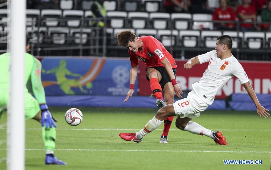 (SP)UAE-ABU DHABI-FOOTBALL-ASIAN CUP-CHN VS KOR