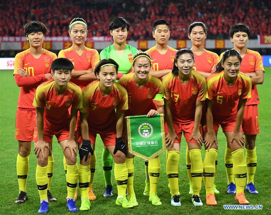 (SP)CHINA-WUHUA-FOOTBALL-WOMEN-CHINA VS SOUTH KOREA (CN)