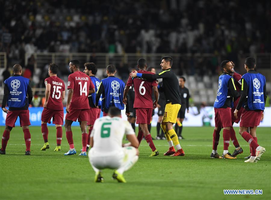 (SP)UAE-ABU DHABI-FOOTBALL-ASIAN CUP-QATAR-IRAQ