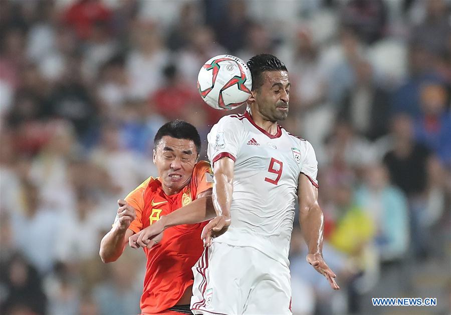 (SP)UAE-ABU DHABI-FOOTBALL-ASIAN CUP-CHINA-IRAN