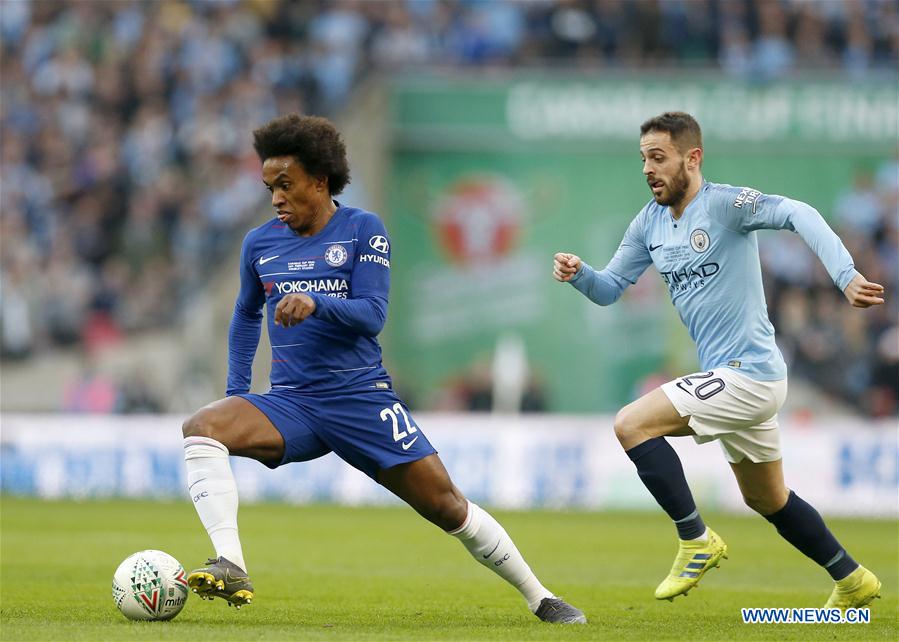 (SP)BRITAIN-LONDON-FOOTBALL-CARABAO CUP FINAL-CHELSEA VS MAN CITY